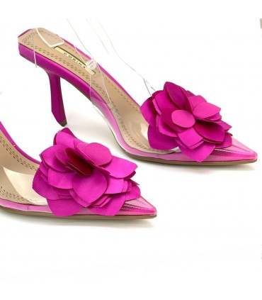 ZAPATO VINILO FLOR M4207 FUCSIA