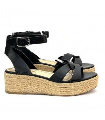 SANDALIA PLATAFORMA YUTE M4390 NEGRO