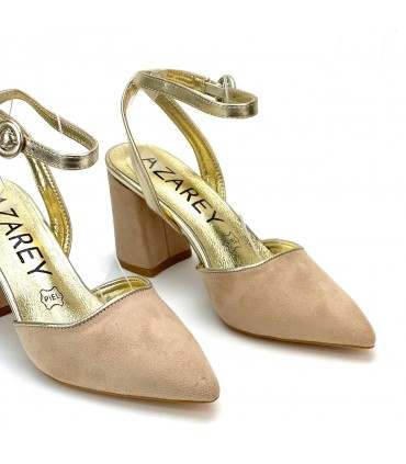 ZAPATO DESTALONADO AZAREY 459H107 BEIGE