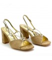 SANDALIA TACON COMBINADA AZAREY 459H105 TAUPE