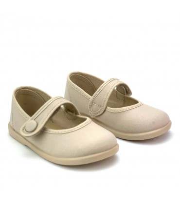 MANOLETINA VELCRO NIÑA 17301 PIEDRA