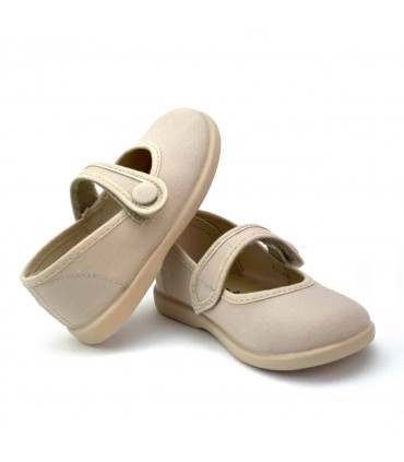 MANOLETINA VELCRO NIÑA 17301 PIEDRA