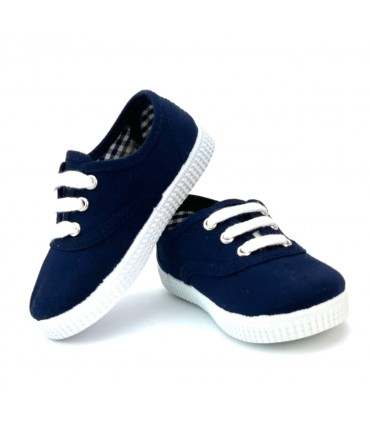 ZAPATILLA LONA CORDONES BATILAS 57601 MARINO