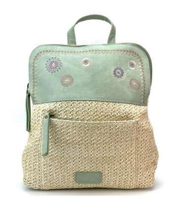 MOCHILA RAFIA KMV309194 VERDE