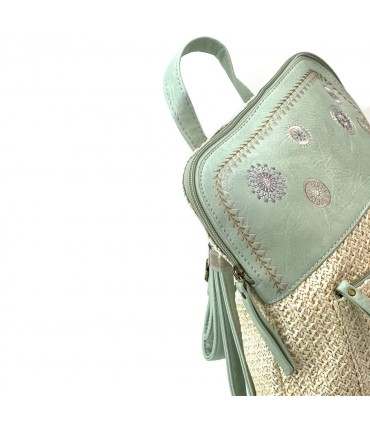 MOCHILA RAFIA KMV309194 VERDE