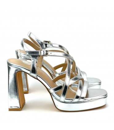 SANDALIA TACON ETIKA 90012 PLATA
