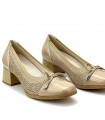 ZAPATO TACON BAJO AMD26343 TAUPE