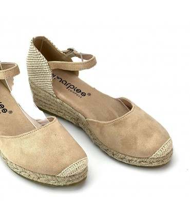 CUÑA CERRADA AMARPIES ACX26481 BEIGE