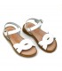SANDALIA PIEL NIÑA VAQUETILLA LC 4003 BLANCO