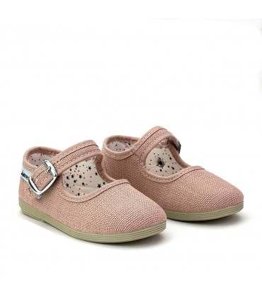 ZAPATO HEBILLA JAVER 56-100 ROSA PALO