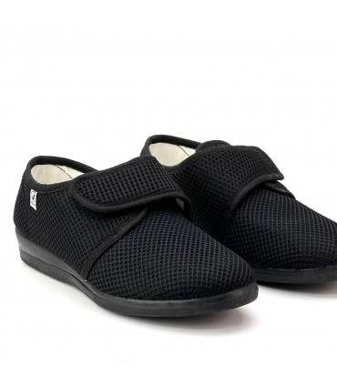 ZAPATILLA JAVER VELCRO 2397 NEGRO