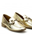 MOCASIN PLANO DETALLE DXF26165 ORO