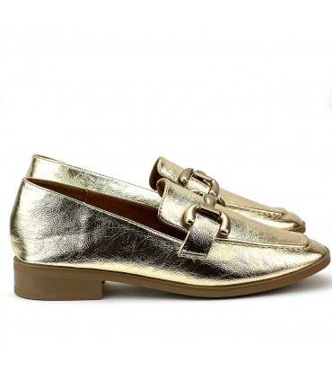 MOCASIN PLANO DETALLE DXF26165 ORO