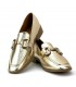 MOCASIN PLANO DETALLE DXF26165 ORO