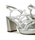SANDALIA FIESTA PLATAFORMA BRILLO DWS26209 PLATA
