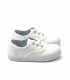 ZAPATILLA LONA CORDONES BATILAS 57601 BLANCO