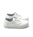 ZAPATILLA LONA CORDONES BATILAS 57601 BLANCO