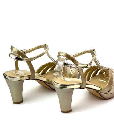 SANDALIA TACON FIESTA DWS26221 PLATINO