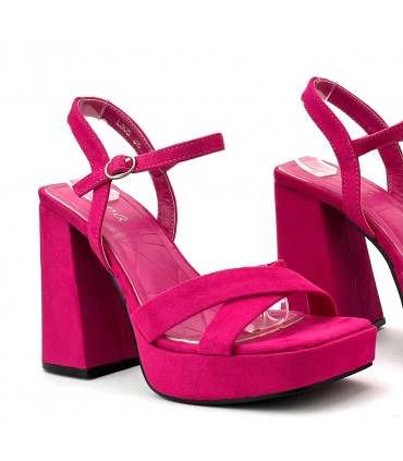 SANDALIA PLATAFORMA L505 FUCSIA