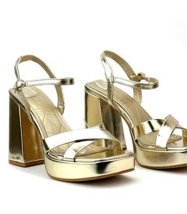 SANDALIA PLATAFORMA L506 ORO