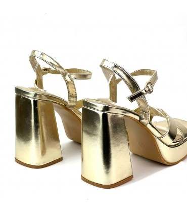 SANDALIA PLATAFORMA L506 ORO