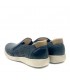 ZAPATO PIEL CLAYAN 381 DAKOTA AZUL PISO FLEX CREMA