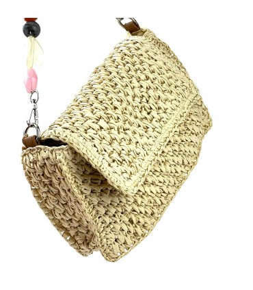 BOLSO CARTERA RAFIA ICW240308 BEIGE