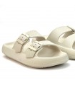 CHANCLA PLATAFORMA 2 HEBILLAS GOLATA C38-432P BEIGE