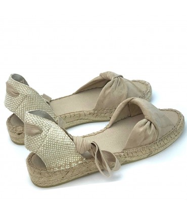 SANDALIA PLANA CINTAS M4330 NATURAL