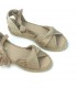 SANDALIA PLANA CINTAS M4330 NATURAL