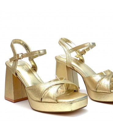 SANDALIA TACON FIESTA S-2386 GOLD ORO