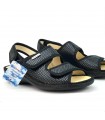 SANDALIA VELCROS CABRERA 5128S NEGRO