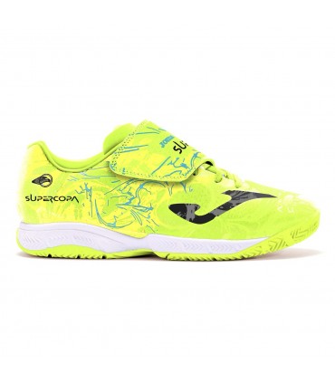 ZAPATILLA JOMA SUPER COPA JR 2409 LEMON FLUOR INDOR
