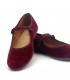 BAILARINA TERCIOPELO CHUCHES 98.000-01 BURDEOS