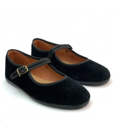 BAILARINA TERCIOPELO CHUCHES 98.000-01 NEGRO