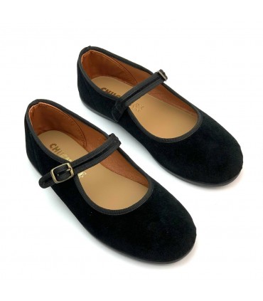 BAILARINA TERCIOPELO CHUCHES 98.000-01 NEGRO