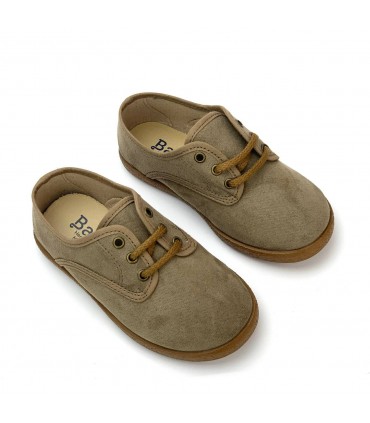 ZAPATO CORDONES NIÑO 48350 TAUPE