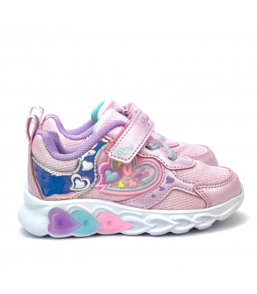 ZAPATILLA LUCES BUBBLE C896-S ROSA