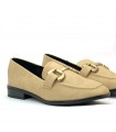 MOCASIN PLANO HERRAJE DXF27631 BEIG