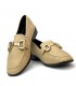 MOCASIN PLANO HERRAJE DXF27631 BEIG