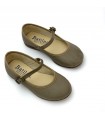 BAILARINA POLIPIEL HEBILLA NIÑA 107/287 TAUPE