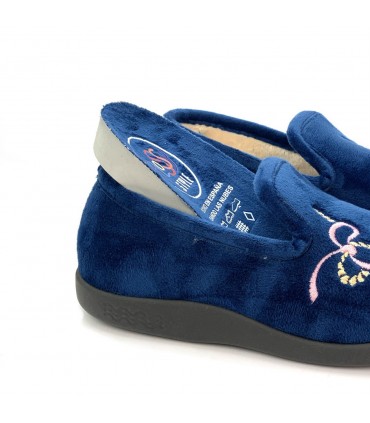 ZAPATILLA CASA CERRADA MUJER 26-214 MARINO
