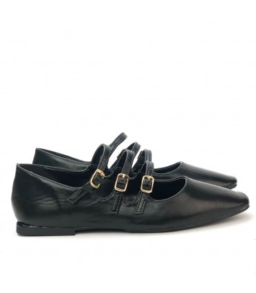 ZAPATO PLANO MARY JANE 24181 NEGRO