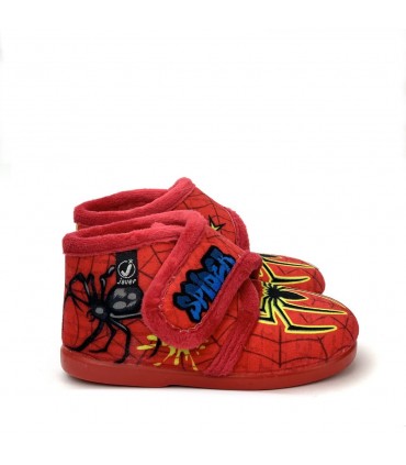 ZAPATILLA CASA SPIDER 1-232 ROJO