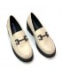 MOCASIN TACON ANCHO AMARPIES  AZS27220 CREMA
