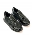 ZAPATILLA AMARPIES CORDON ELASTICO AMD27095 NEGRO