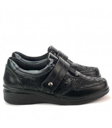 ZAPATO SEÑORA ESCAMAS AMD27073 NEGRO