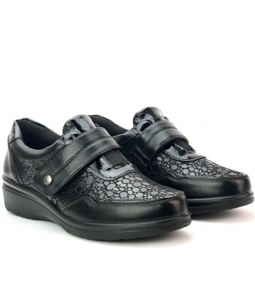 ZAPATO SEÑORA ESCAMAS AMD27073 NEGRO