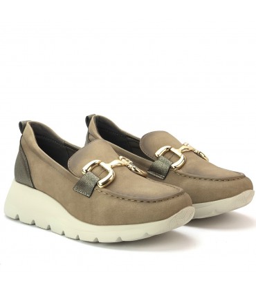 MOCASIN CONFORT AMARPIES HEBILLA AMD27094 TAUPE