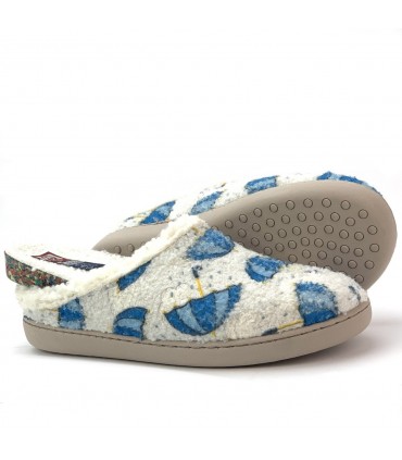 ZAPATILLA CASA PARAGUAS 8201-3 AZUL